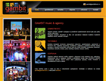 Tablet Screenshot of gambitmusic.cz